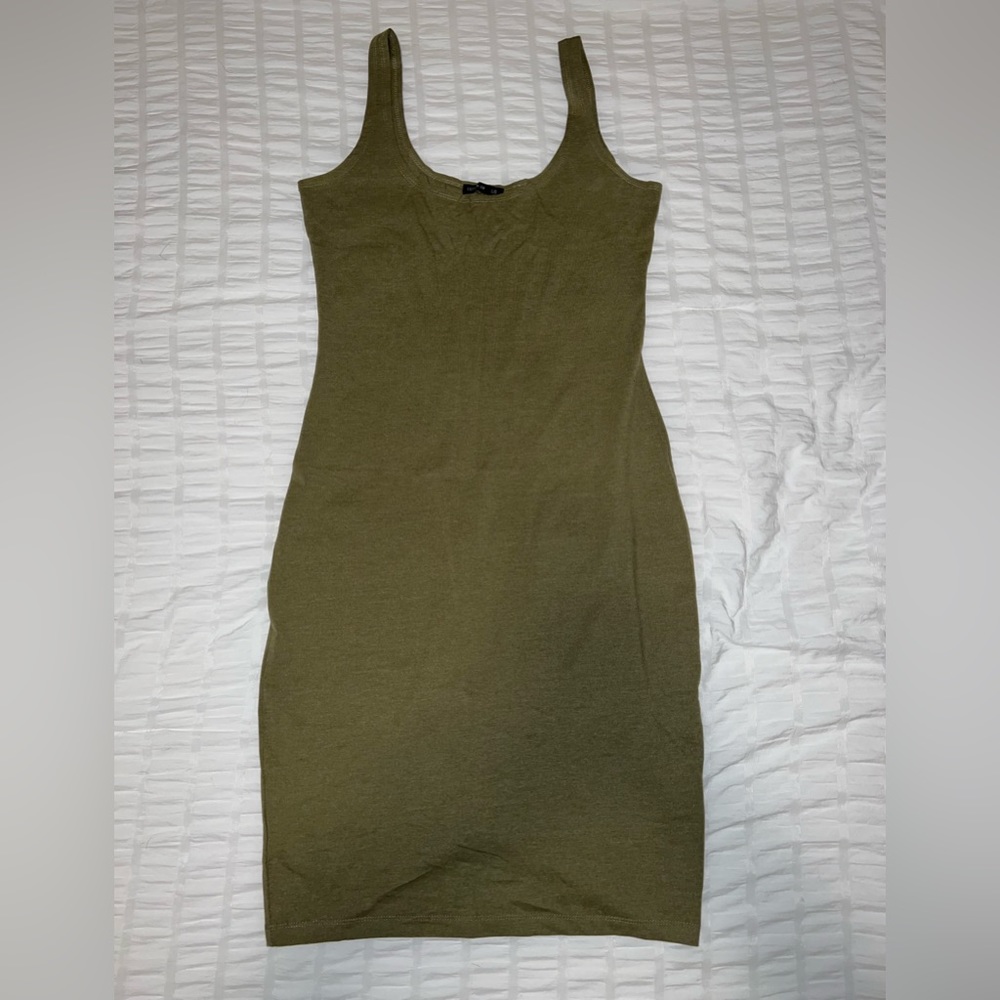 Body Con Olive Dress